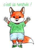 C'est la rentr&eacute;e avec un renard joyeux !
